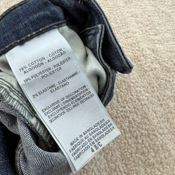 Levi’s Denizen Modern Skinny Blue Jeans 4 Short - Picture 2 of 11